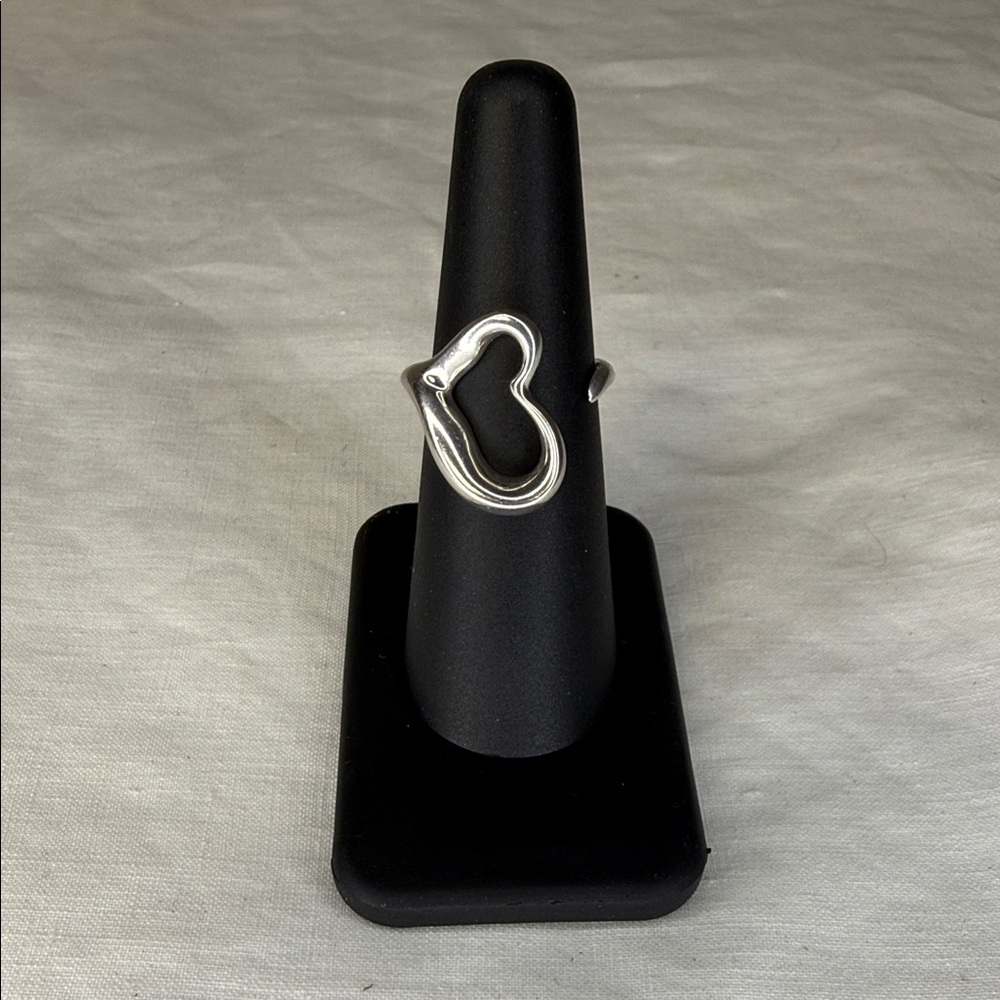 Tiffany & Co. Elsa Peretti Open Heart Ring | Sterling Silver | Sz 6 [||]